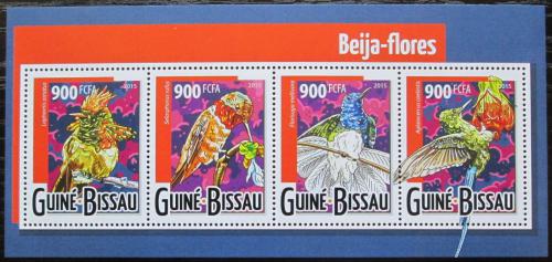 Poštovní známky Guinea-Bissau 2015 Kolibøíci Mi# 7967-70 Kat 14€