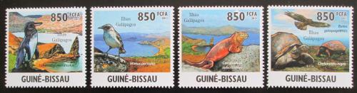 Potovn znmky Guinea-Bissau 2011 Fauna na Galapgch Mi# 5283-86 Kat 14