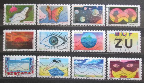 Poštovní známky Francie 2015 Pìt smyslù, oèi Mi# 6263-74 18€