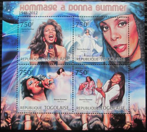 Poštovní známky Togo 2012 Donna Summer, zpìvaèka Mi# 4593-96 Kat 12€