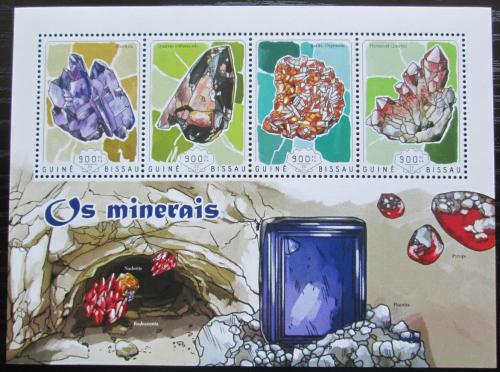Poštovní známky Guinea-Bissau 2014 Minerály Mi# 7366-69 Kat 14€