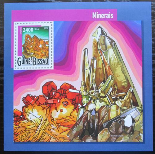 Poštovní známka Guinea-Bissau 2015 Minerály Mi# Block 1377 Kat 9€