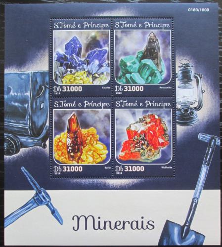 Poštovní známky Svatý Tomáš 2016 Minerály Mi# 6616-19 Kat 12€