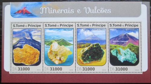 Poštovní známky Svatý Tomáš 2016 Minerály a sopky Mi# 6816-19 Kat 12€