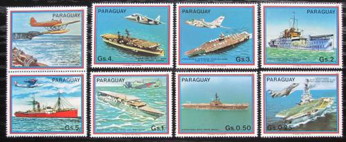 Potovn znmky Paraguay 1983 Letadlov lod s kupnem Mi# 3656-62