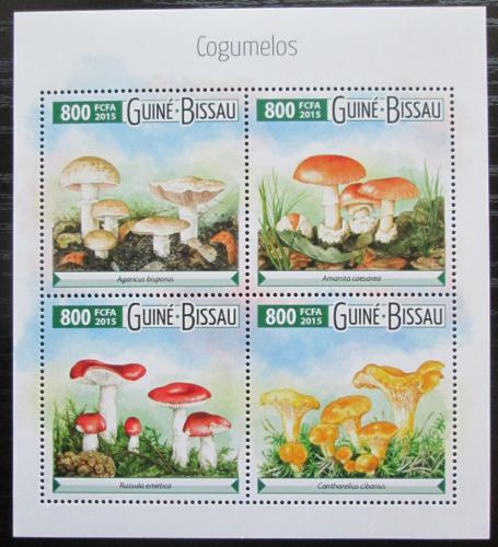 Poštovní známky Guinea-Bissau 2015 Houby Mi# 8030-33 Kat 12€