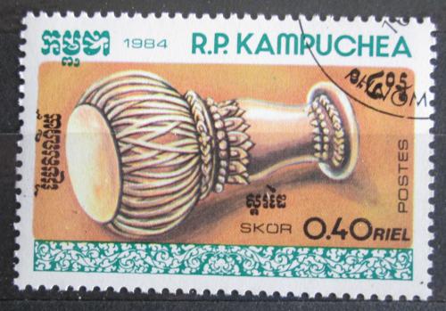 Poštovní známka Kambodža 1984 Hudební nástroj Skor Mi# 607