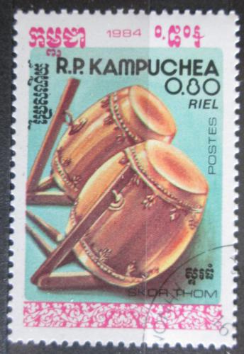 Poštovní známka Kambodža 1984 Hudební nástroj Skor Thom Mi# 608