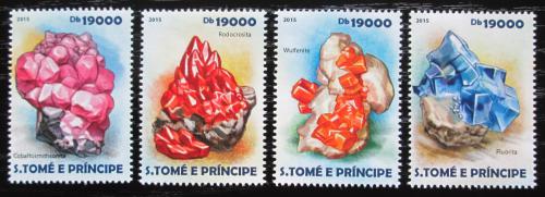 Poštovní známky Svatý Tomáš 2015 Minerály Mi# 6101-04