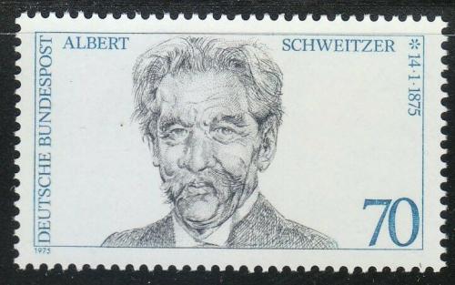 Poštovní známka Nìmecko 1975 Dr. Albert Schweitzer Mi# 830