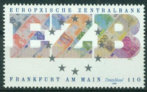 Poštovní známka Nìmecko 1998 Evropská centrální banka Mi# 2000