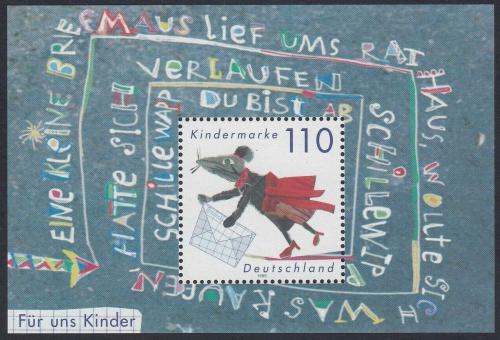 Poštovní známka Nìmecko 1999 Pro naše dìti Mi# Block 51