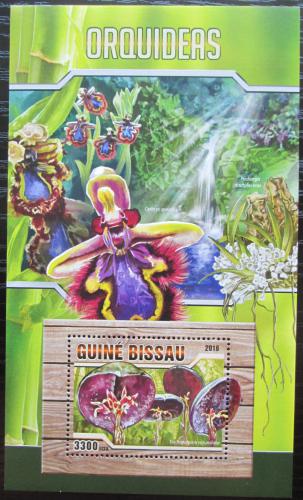 Poštovní známka Guinea-Bissau 2016 Orchideje Mi# Block 1487 Kat 12.50€