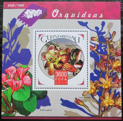 Poštovní známka Guinea-Bissau 2015 Orchideje Mi# Block 1446 Kat 13.50€