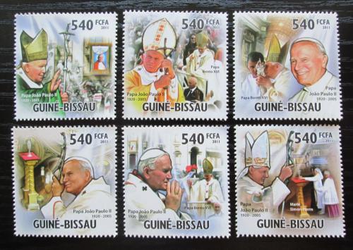 Potovn znmky Guinea-Bissau 2011 Pape Jan Pavel II. Mi# 5361-66 Kat 14