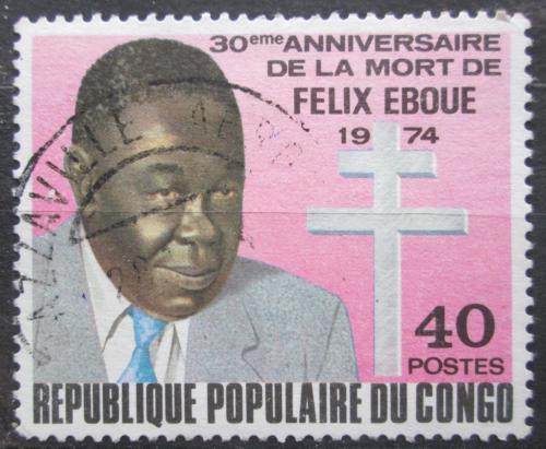 Potovn znmka Kongo 1974 Flix Ebou Mi# 421