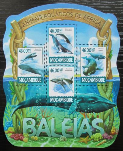 Poštovní známky Mosambik 2015 Velryby Mi# 7934-37 Kat 10€