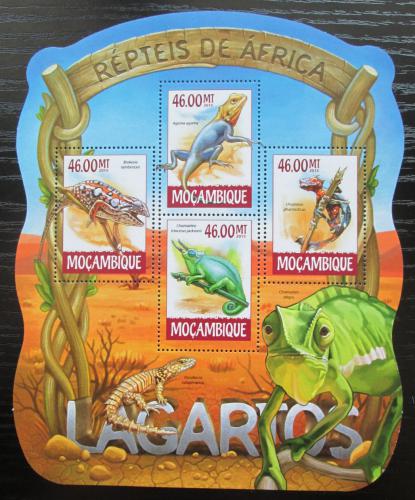 Poštovní známky Mosambik 2015 Ještìrky Mi# 7894-97 Kat 10€