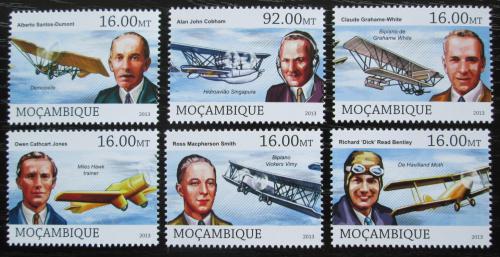 Potovn znmky Mosambik 2013 Letadla a letci Mi# 6567-72 Kat 10 - zvtit obrzek