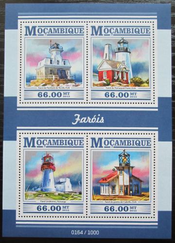 Poštovní známky Mosambik 2015 Majáky Mi# 8039-42 Kat 15€ 