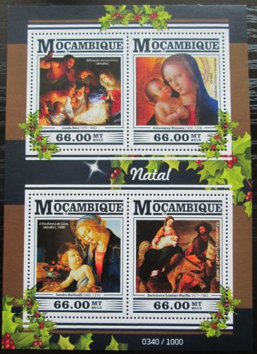 Poštovní známky Mosambik 2015 Umìní, vánoce Mi# 8264-67 Kat 15€