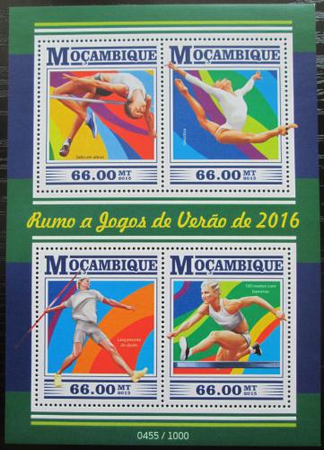 Poštovní známky Mosambik 2015 Letní hry Mi# 8274-77 Kat 15€
