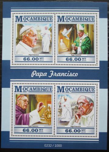 Poštovní známky Mosambik 2015 Papež František Mi# 8119-22 Kat 15€