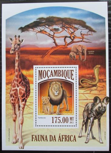 Poštovní známka Mosambik 2013 Africká fauna Mi# Block 804 Kat 10€