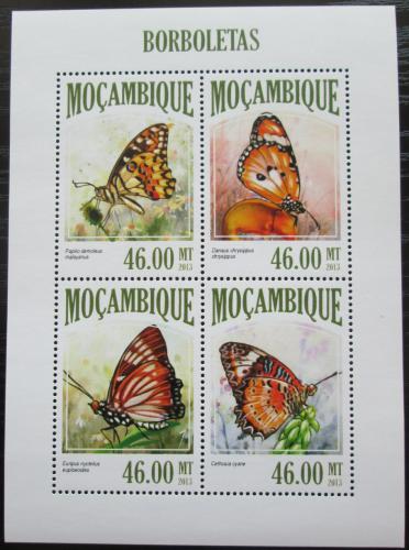 Poštovní známky Mosambik 2013 Motýli Mi# 6802-05 Kat 11€ 