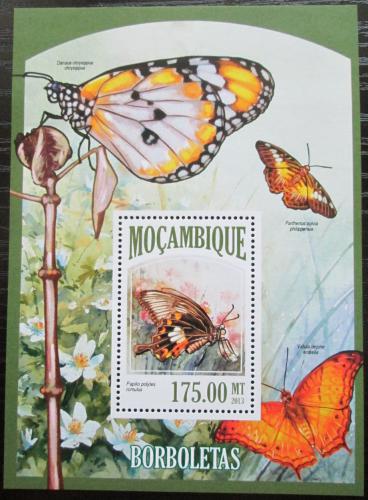 Poštovní známka Mosambik 2013 Motýli Mi# Block 800 Kat 10€