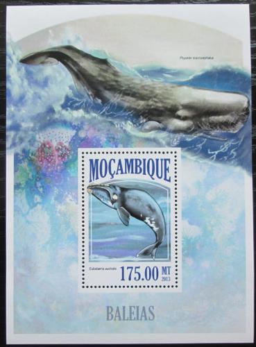 Poštovní známka Mosambik 2013 Velryby Mi# Block 805 Kat 10€