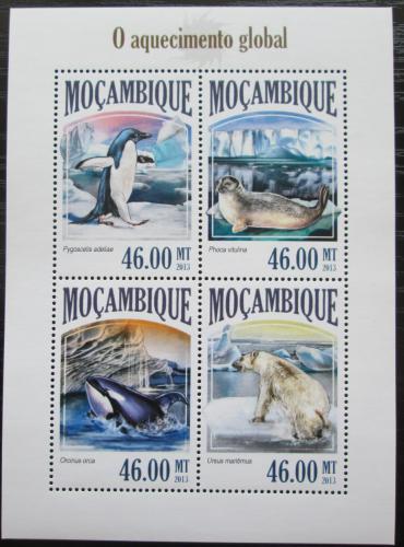 Poštovní známky Mosambik 2013 Polární fauna Mi# 7067-70 Kat 11€