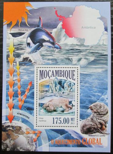 Poštovní známka Mosambik 2013 Polární fauna Mi# Block 853 Kat 10€