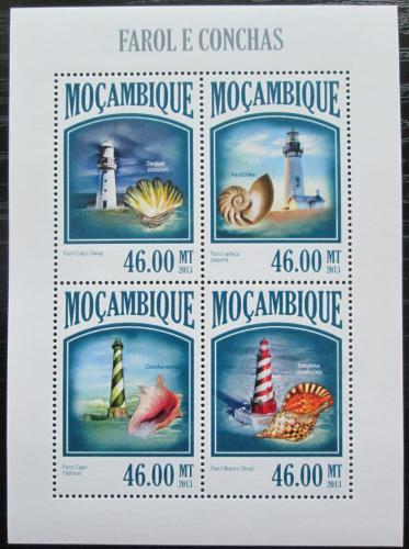 Poštovní známky Mosambik 2013 Mušle a majáky Mi# 6797-6800 Kat 11€