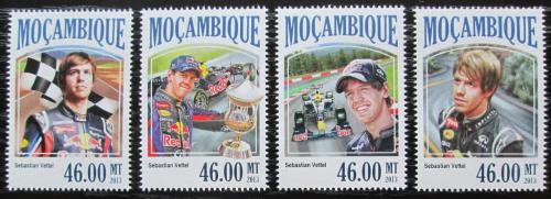 Poštovní známky Mosambik 2013 Formule 1, Sebastian Vettel Mi# 7062-65 Kat 11€