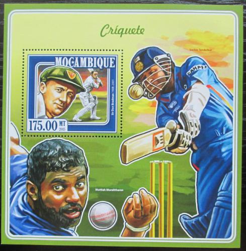 Poštovní známka Mosambik 2015 Kriket Mi# Block 983 Kat 10€