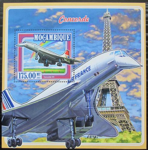 Poštovní známka Mosambik 2015 Concorde Mi# Block 986 Kat 10€