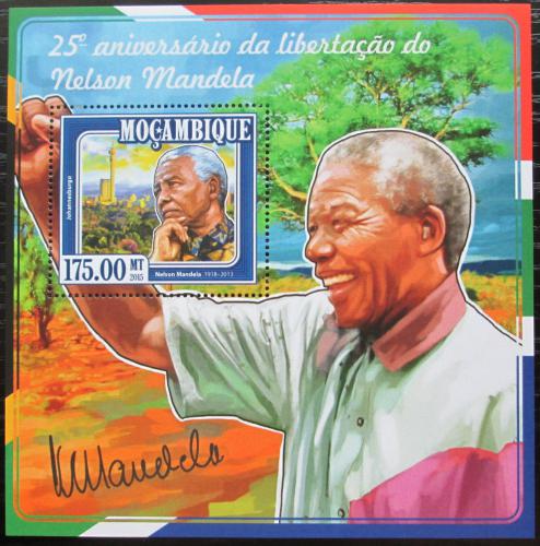 Poštovní známka Mosambik 2015 Nelson Mandela Mi# Block 1004 Kat 10€
