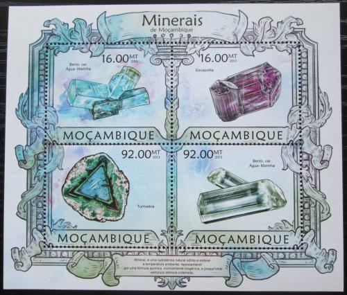 Poštovní známky Mosambik 2013 Minerály Mi# 6279-82 Kat 13€