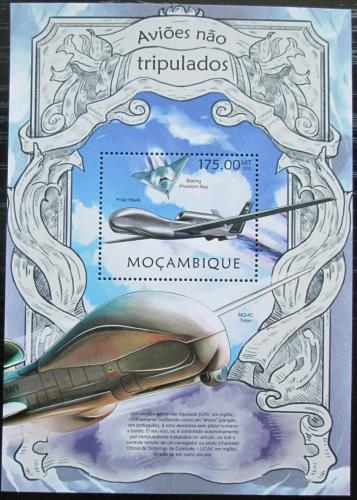 Poštovní známka Mosambik 2013 Bezpilotní letadla Mi# Block 719 Kat 10€