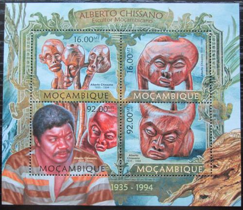 Poštovní známky Mosambik 2013 Sochy, Alberto Chissano Mi# 6384-87 Kat 13€