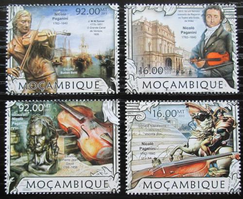 Poštovní známky Mosambik 2013 Niccolò Paganini Mi# 6394-97 Kat 13€