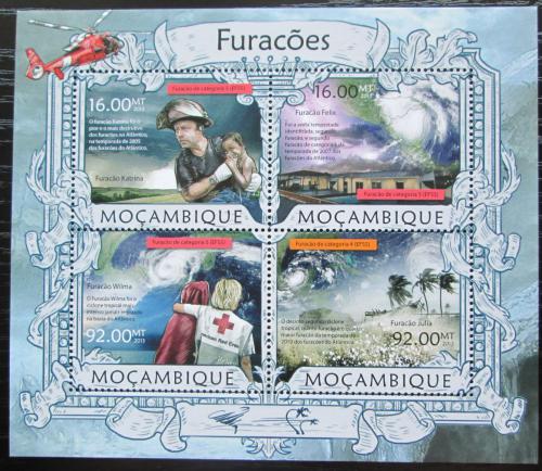 Poštovní známky Mosambik 2013 Hurikány Mi# 6424-27 Kat 13€