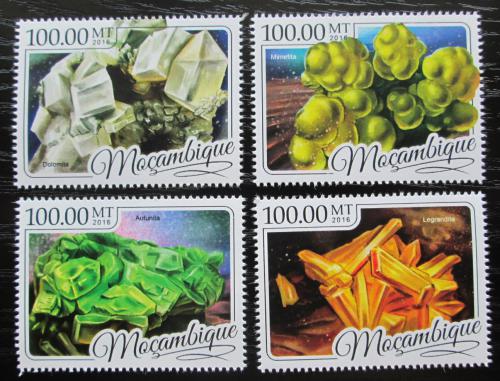 Poštovní známky Mosambik 2016 Minerály Mi# 8739-42 Kat 22€