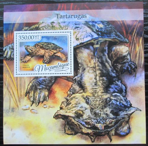Poštovní známka Mosambik 2016 Želvy Mi# Block 1198 Kat 20€