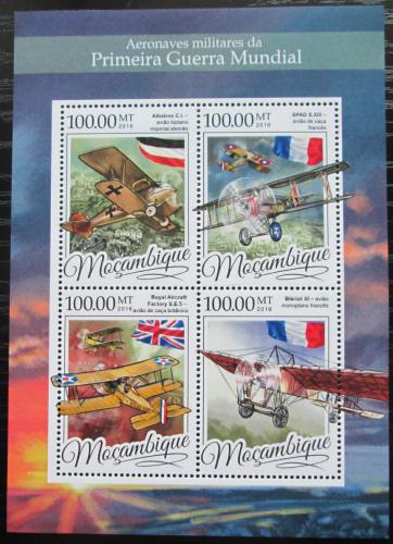 Poštovní známky Mosambik 2016 Váleèná letadla Mi# 8624-27 Kat 22€