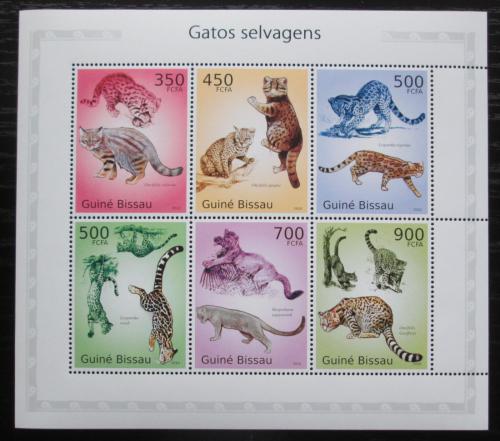 Poštovní známky Guinea-Bissau 2010 Koèkovité šelmy Mi# 5041-46 Kat 14€
