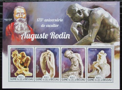 Poštovní známka Guinea-Bissau 2015 Sochy, Auguste Rodin Mi# 7629-32 Kat 14€