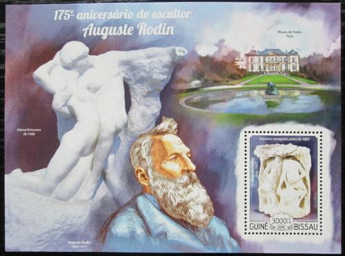 Poštovní známka Guinea-Bissau 2015 Sochy, Auguste Rodin Mi# Block 1328 Kat 12€