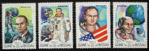 Poštovní známky Guinea-Bissau 2015 Michael Collins, kosmonaut Mi# 7644-47 Kat 14€
